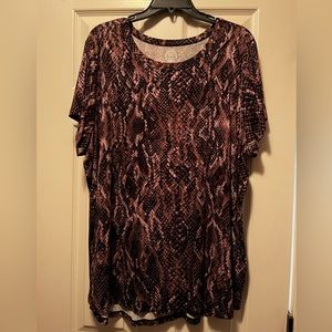 Snake print top
